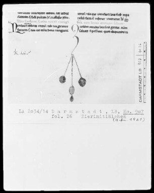 Decretum gratiani glossatum — ---, Folio 26rectoZierinitiale