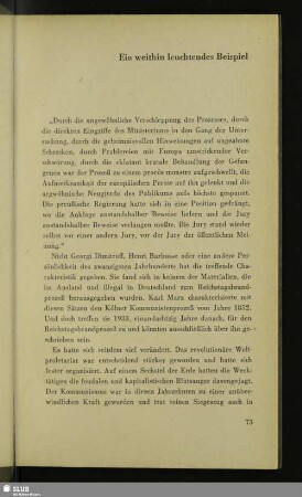 Ein weithin leuchtendes Beispiel