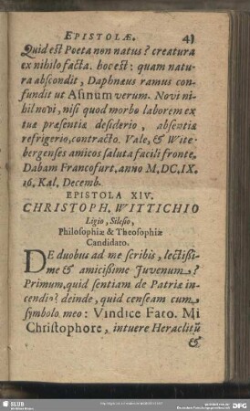 Epistola XIV.