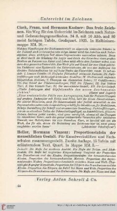 Unterricht im Zeichnen