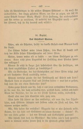 36. Kapitel. Des Schicksals Walten.