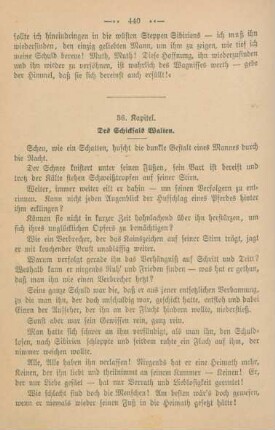 36. Kapitel. Des Schicksals Walten.