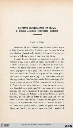 38: Scoperte archeologiche in Italia e nelle antiche provincie romane, [18]