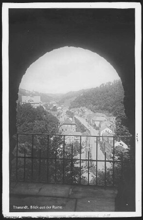 Tharandt. Blick von der Ruine