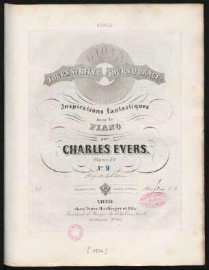 No. 9: Jours Sereins, Jours D'Orage : Inspirations fantastiques pour le Piano; Oeuvre 24.