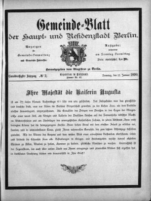 1890,2: No. 2, 12. Januar 1890