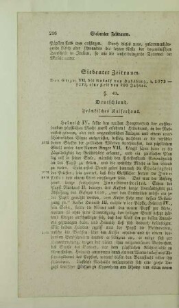 Siebenter Zeitraum. Von Gregor VII. bis Rudolf von Habsburg, v. 1073-1273, eine Zeit von 200 Jahren