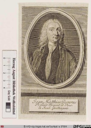 Bildnis Johann Matthias Gesner