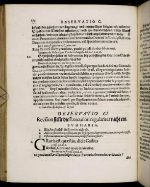 Observatio CI. - Observatio CXXV.