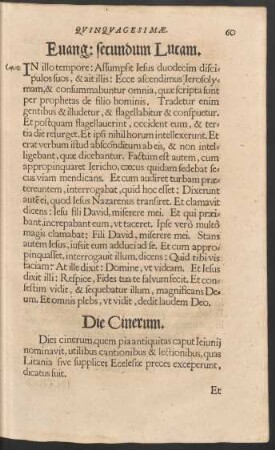 Die Cinerum.