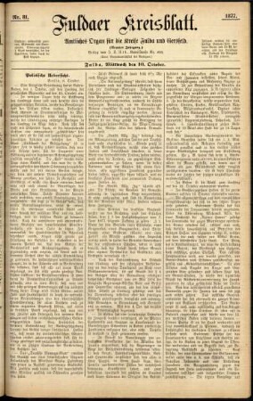 Ausgabe vom Mittwoch, den 10. Oktober 1877.