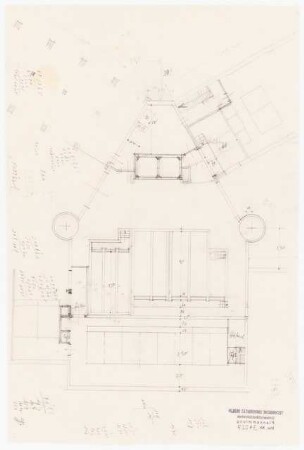 Gutsgebäude: Grundriss (Vorskizzen) 1:100