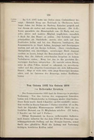 Ostern 1892 bis Ostern 1894
