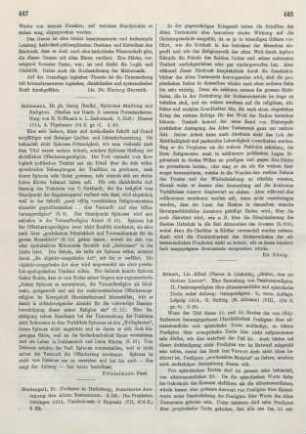 447-448 [Rezension] Niebergall, Friedrich, Die Propheten