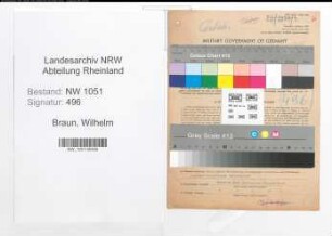 Entnazifizierung Wilhelm Braun , geb. 13.05.1903 (Lagerist)