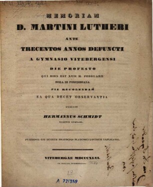 Programm des Gymnasiums zu Wittenberg : womit zu d. öffentl. Prüfung d. Schüler am ... u. zur feierl. Entlassung d. Abiturienten am ... ehrerbietigst u. ergebenst einladet ..., 1845/46