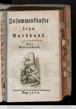 Zusammenkünfte beym Rathhauß