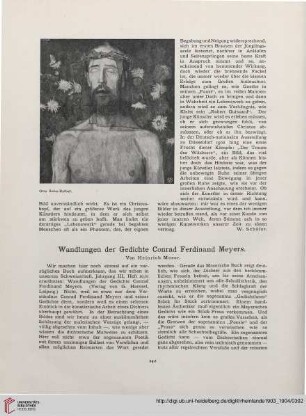 7: Wandlungen der Gedichte Conrad Ferdinand Meyers