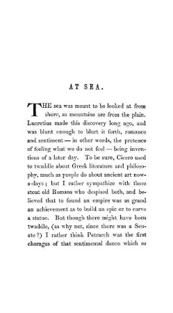 AT SEA.