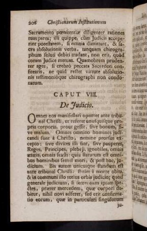 206-216, Caput VIII - IX