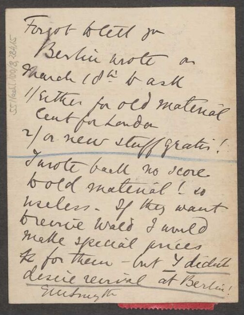 Brief an B. Schott's Söhne : 14.04.1903