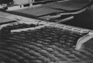 Hydraulisches Modell der Eiderabdämmung in der Bundesanstalt für Wasserbau