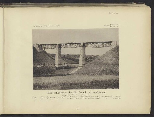 Eisenbahnbrücke über die Aurach bei Emskirchen.