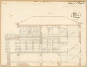 Villa Monatskonkurrenz Februar 1875: Querschnitt