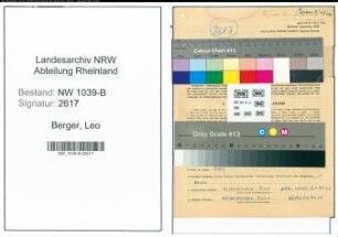 Entnazifizierung Leo Berger , geb. 01.04.1895 (Strassenbahner)