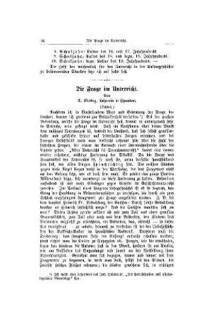 Die Frage im Unterricht : (Schluß)