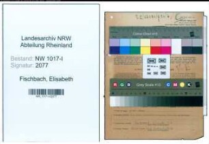 Entnazifizierung Elisabeth Fischbach , geb. 28.12.1907 ()