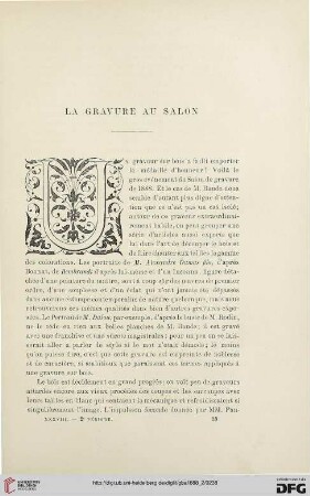 2. Pér. 38.1888: La gravure au Salon