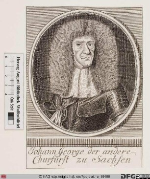 Bildnis Johann Georg II., Kurfürst von Sachsen (reg. 1656-80)