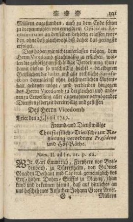 Num II. ad lin. 11. pag. 62.