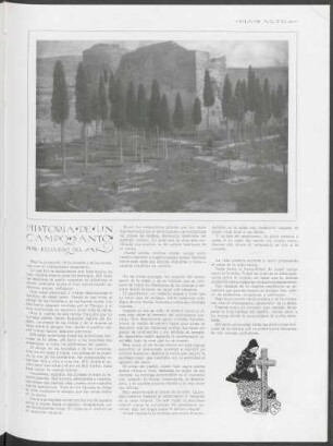 Historia de un campo santo : [Fotografía y dibujo de Sirio]
