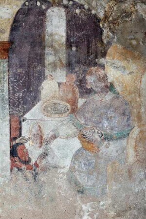 Legende des heiligen Laurentius — Der heilige Laurentius verteilt das Kirchenvermögen an die Armen