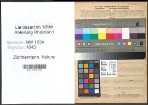 Entnazifizierung Helene Zimmermann , geb. 13.03.1894 ()