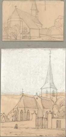 Hoffstadt, Friedrich; Kassette 1: Mappe 1. Kirchen (925-972) - bei Landshut u. Tennenlohe bei Nürnberg (Perspektiven)
