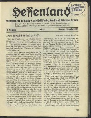 Heft 12, Dezember 1930