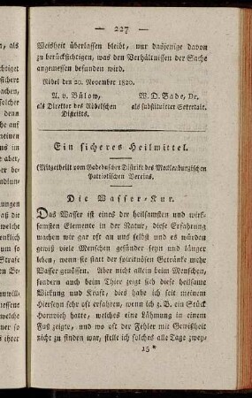 [14.] Ein sicheres Heilmittel.