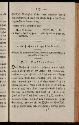 [14.] Ein sicheres Heilmittel.