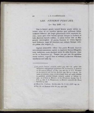LXV. Veteris Peruani. (Tab. LXV.)