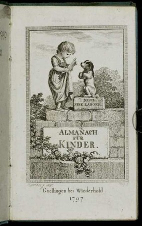 1797: Almanach für Kinder