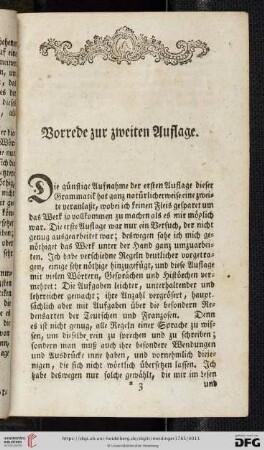 Vorrede zur zweiten Auflage
