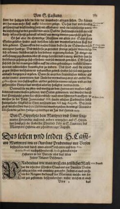Das leben und leiden S. Cassiani Martyrers ...