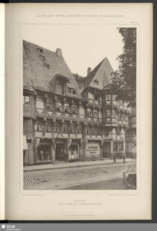 Goslar, Spätgotische Fachwerkhäuser