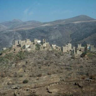 Mani. Turmdorf Vátheia, im Innern Mani, Metapán-Halbinsel