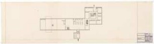 Hochschulbibliothek, Karlsruhe Neubau: Vorentwurf 5. Grundriss EG, 1:200