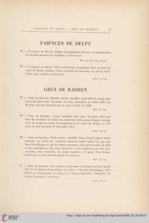 Grèa de Raeren (Nr. 88 - 92)