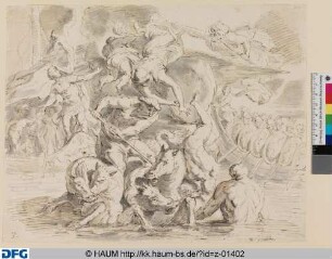 Poseidon und die Schiffe der Griechen